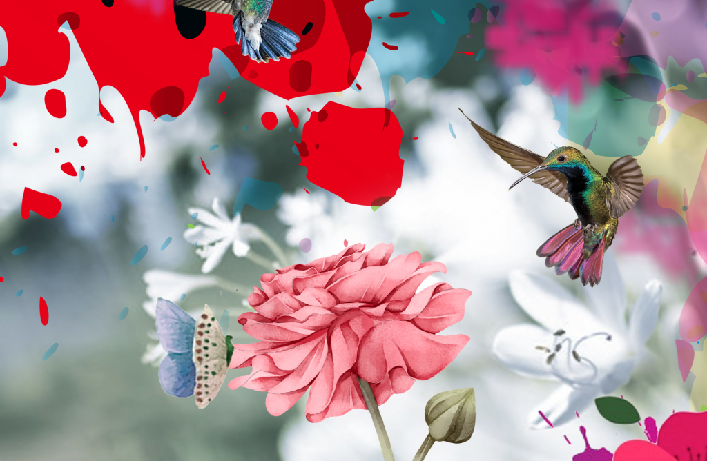 Artistic Jungle "Birds Butterflies II" by Georgio Sabino III